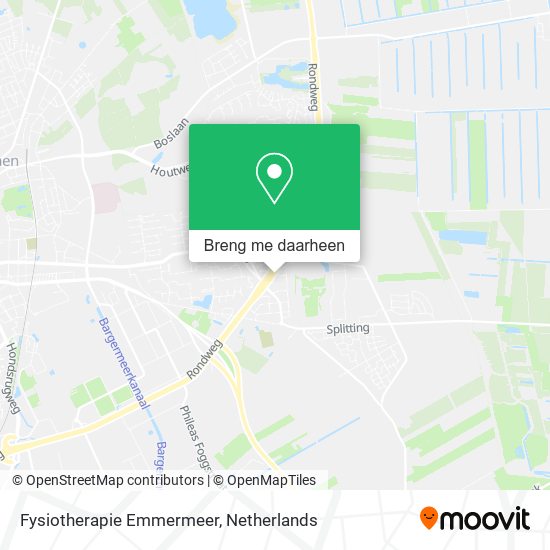 Fysiotherapie Emmermeer kaart