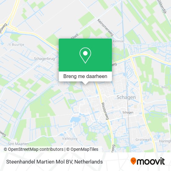 Steenhandel Martien Mol BV kaart