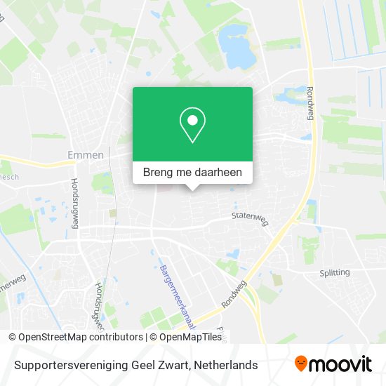 Supportersvereniging Geel Zwart kaart