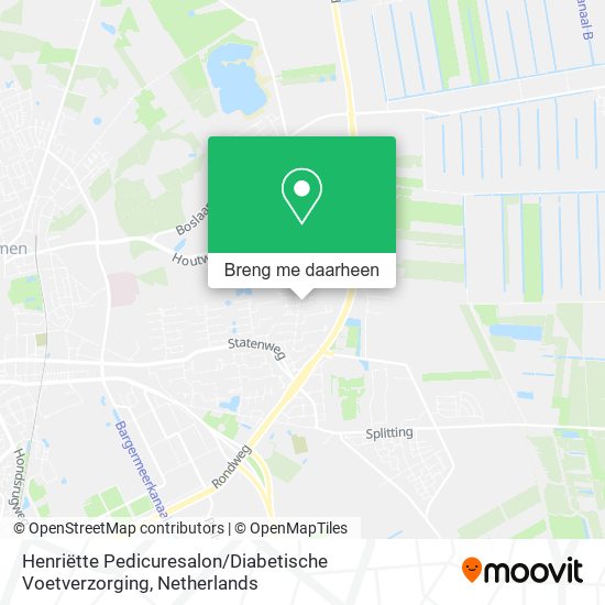 Henriëtte Pedicuresalon / Diabetische Voetverzorging kaart