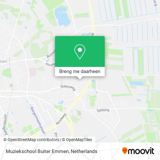 Muziekschool Buiter Emmen kaart