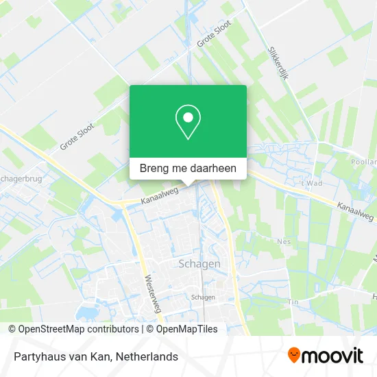 Partyhaus van Kan kaart