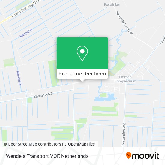 Wendels Transport VOF kaart