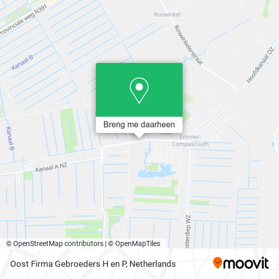Oost Firma Gebroeders H en P kaart