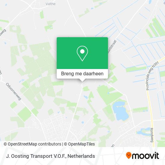 J. Oosting Transport V.O.F. kaart