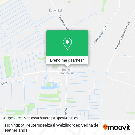 Honingpot Peuterspeelzaal Welzijngroep Sedna de kaart