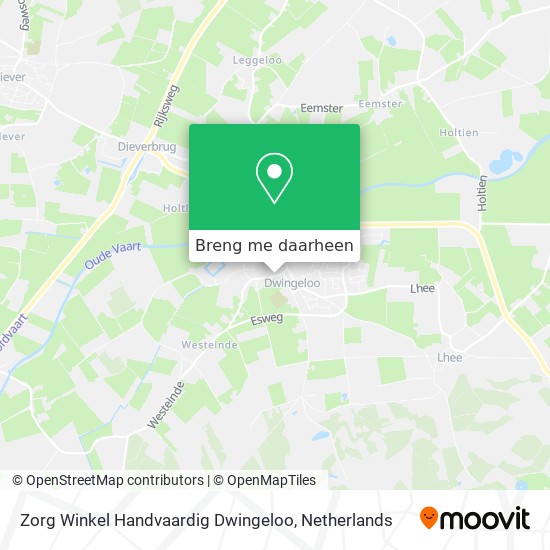 Zorg Winkel Handvaardig Dwingeloo kaart