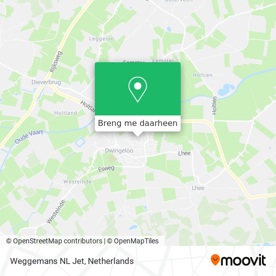 Weggemans NL Jet kaart