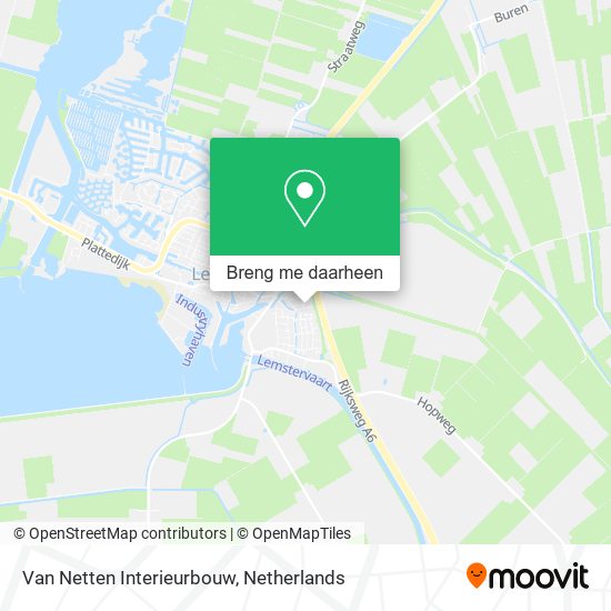 Van Netten Interieurbouw kaart