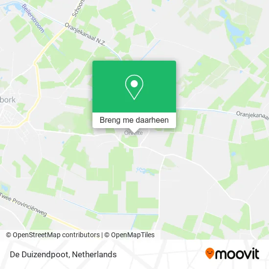 De Duizendpoot kaart