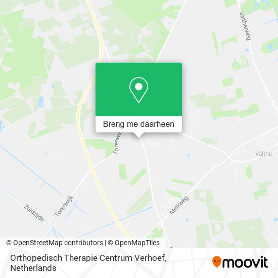 Orthopedisch Therapie Centrum Verhoef kaart