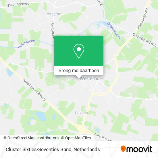 Cluster Sixties-Seventies Band kaart