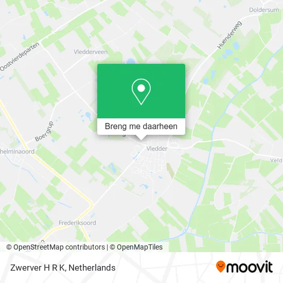 Zwerver H R K kaart