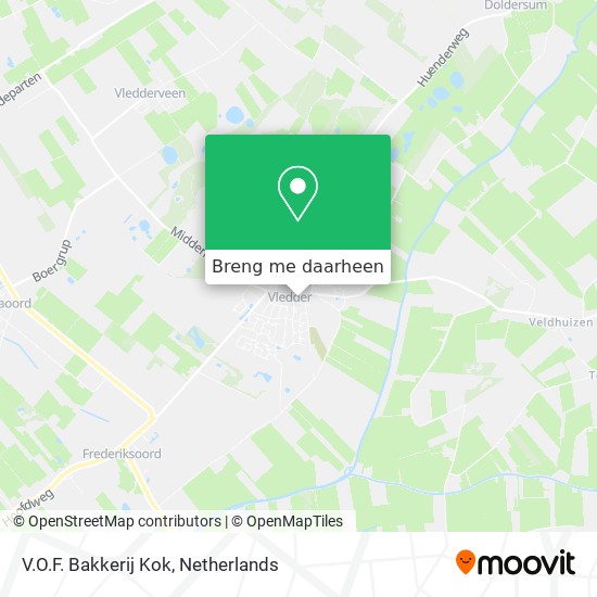 Monnik Mijnenveld Omgeving Hoe gaan naar V.O.F. Bakkerij Kok in Westerveld via Bus of Trein?