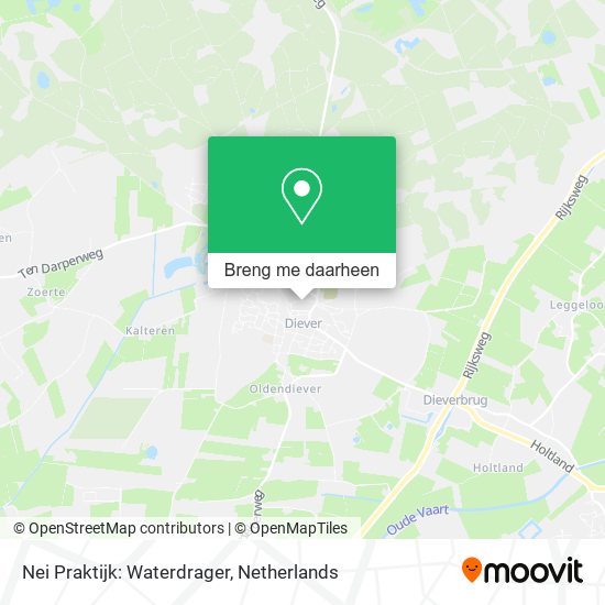 Nei Praktijk: Waterdrager kaart