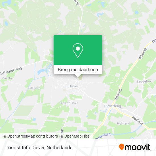 Tourist Info Diever kaart