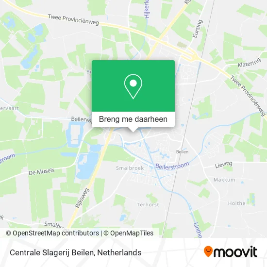 Centrale Slagerij Beilen kaart