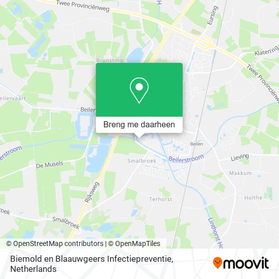 Biemold en Blaauwgeers Infectiepreventie kaart