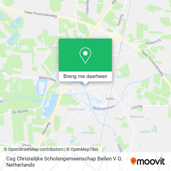 Csg Christelijke Scholengemeenschap Beilen V O kaart