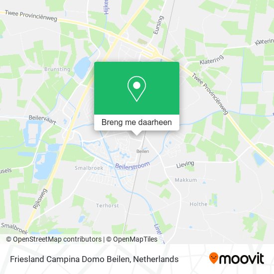 Friesland Campina Domo Beilen kaart