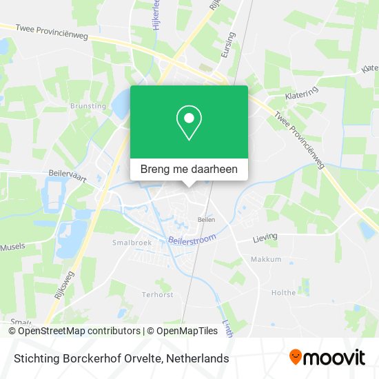Stichting Borckerhof Orvelte kaart
