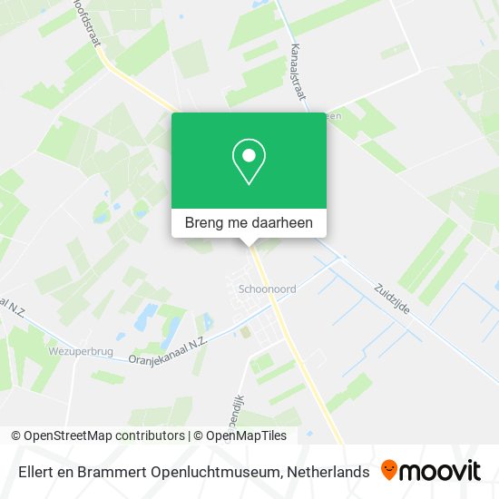 Ellert en Brammert Openluchtmuseum kaart