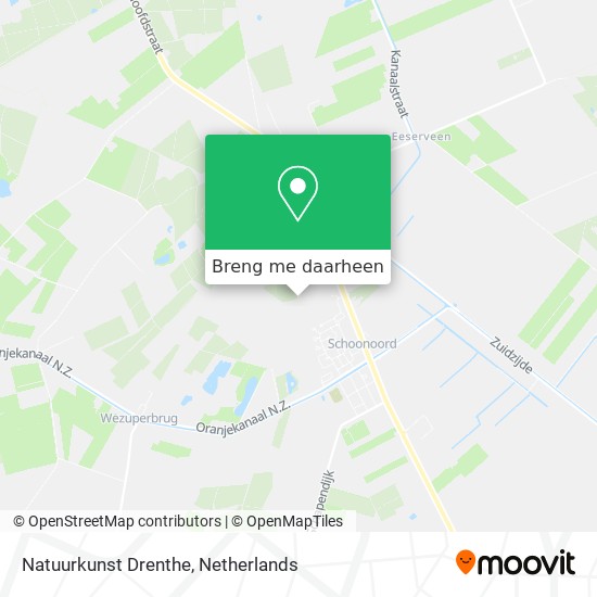 Natuurkunst Drenthe kaart
