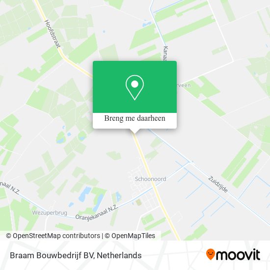 Braam Bouwbedrijf BV kaart