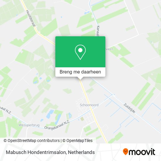 Mabusch Hondentrimsalon kaart