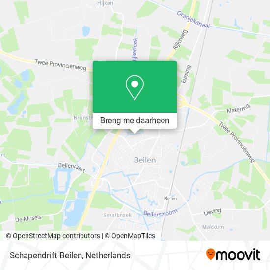 Schapendrift Beilen kaart