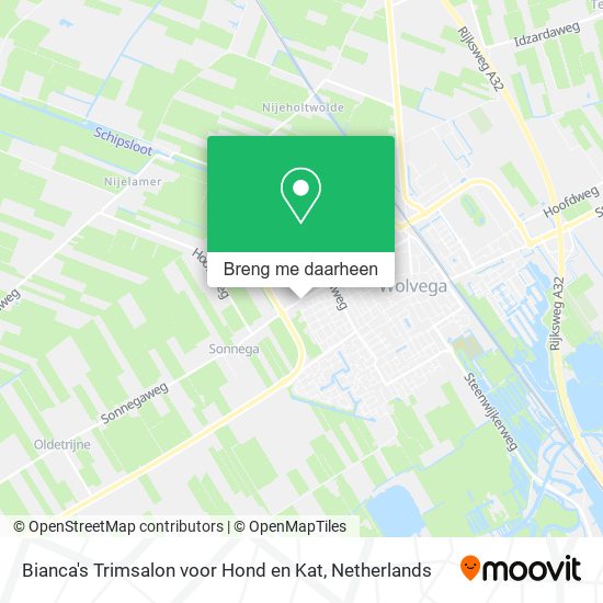 Bianca's Trimsalon voor Hond en Kat kaart