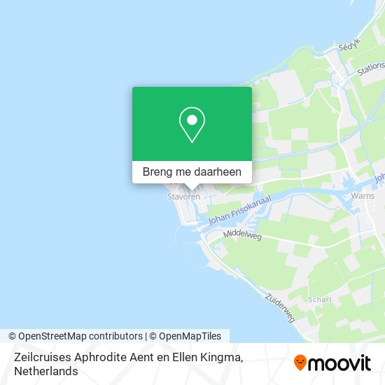 Zeilcruises Aphrodite Aent en Ellen Kingma kaart