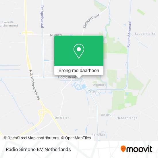 Radio Simone BV kaart