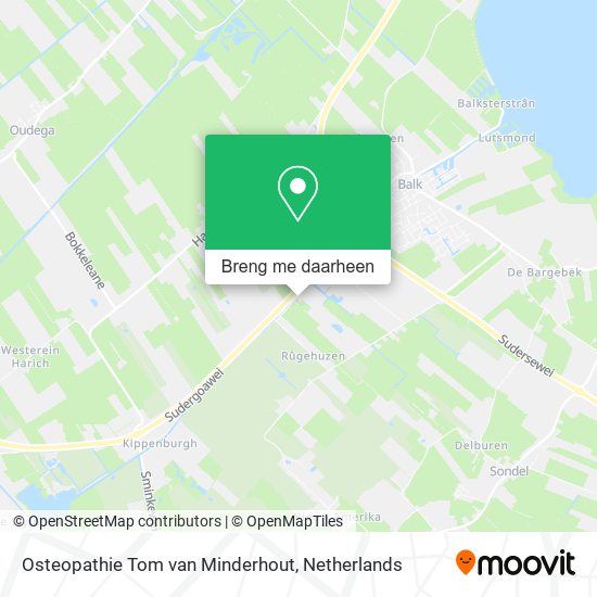 Osteopathie Tom van Minderhout kaart
