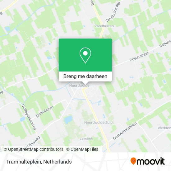 Tramhalteplein kaart
