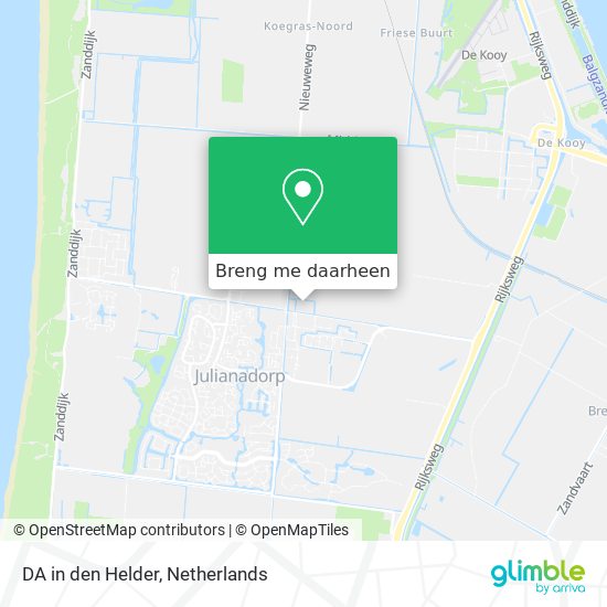 DA in den Helder kaart