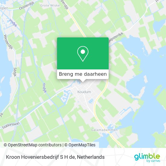 Kroon Hoveniersbedrijf S H de kaart