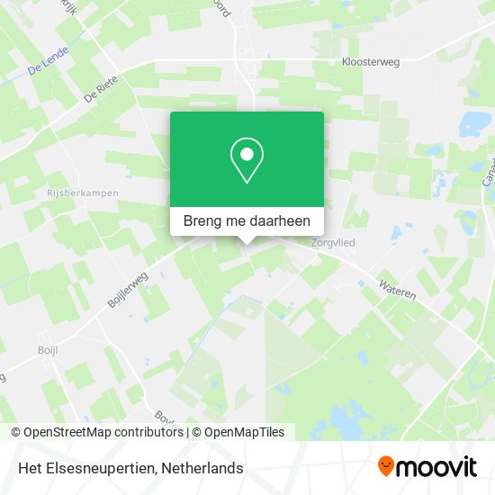 Het Elsesneupertien kaart