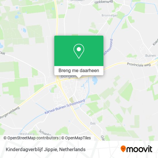 Kinderdagverblijf Jippie kaart