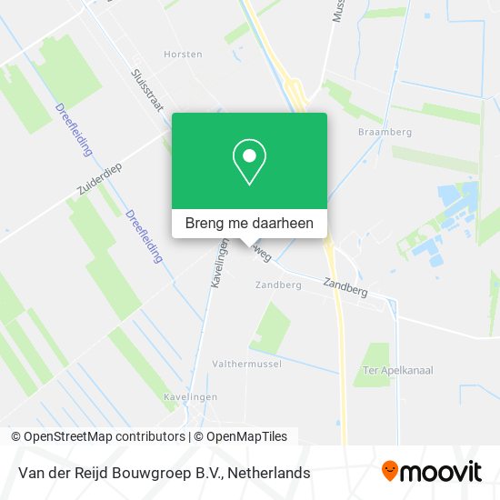 Van der Reijd Bouwgroep B.V. kaart