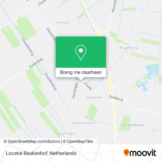 Locatie Beukenhof kaart