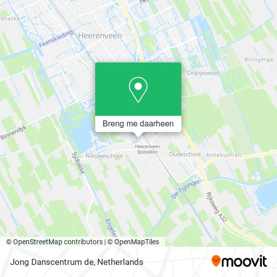 Jong Danscentrum de kaart