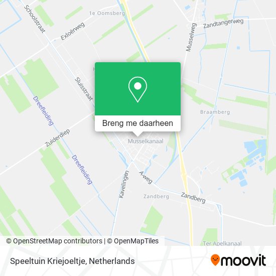 Speeltuin Kriejoeltje kaart