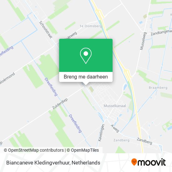 Biancaneve Kledingverhuur kaart