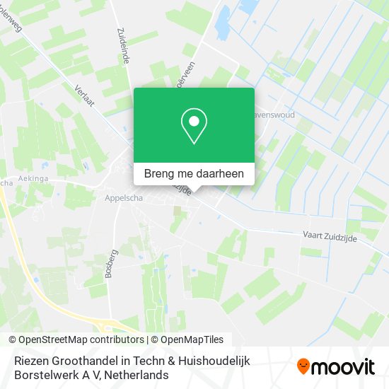 Riezen Groothandel in Techn & Huishoudelijk Borstelwerk A V kaart