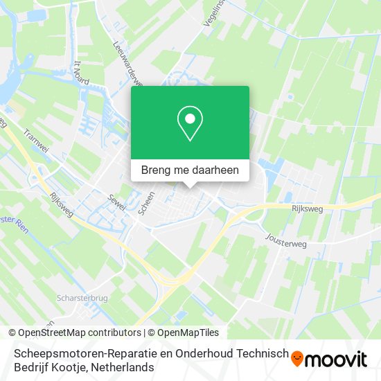 Scheepsmotoren-Reparatie en Onderhoud Technisch Bedrijf Kootje kaart