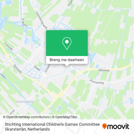 Stichting International Children's Games Committee Skarsterlân kaart