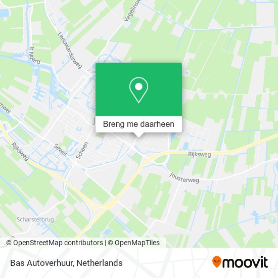 Bas Autoverhuur kaart