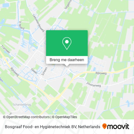 Bosgraaf Food- en Hygiënetechniek BV kaart