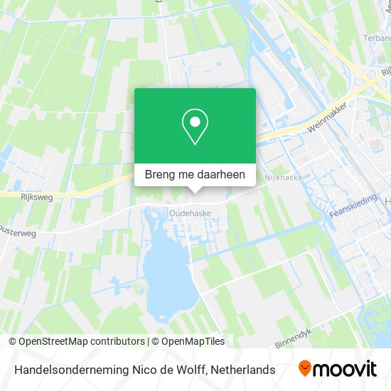 Handelsonderneming Nico de Wolff kaart